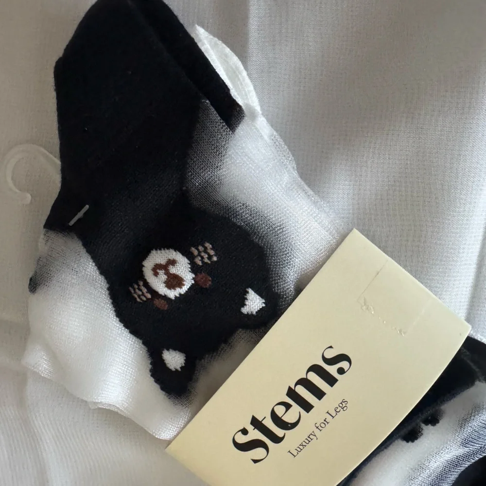 Stems Women's Sheer Cats Two Pair Pack Socks - NWT - Luxury for Legs